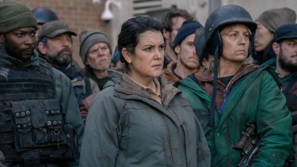 Kathleen and her crew in HBO's The Last of Us