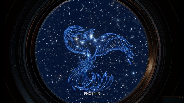 Hogwarts Legacy phoenix constellation complete.