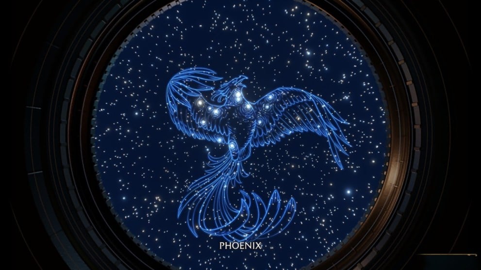 Hogwarts Legacy phoenix constellation complete.