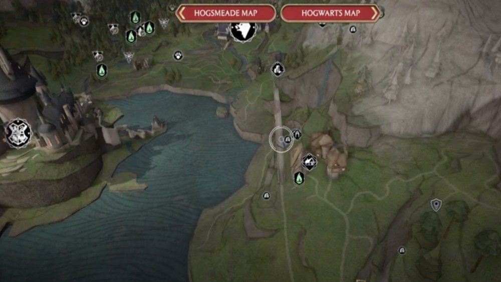 Hogwarts Legacy map location for tornado puzzle vault.