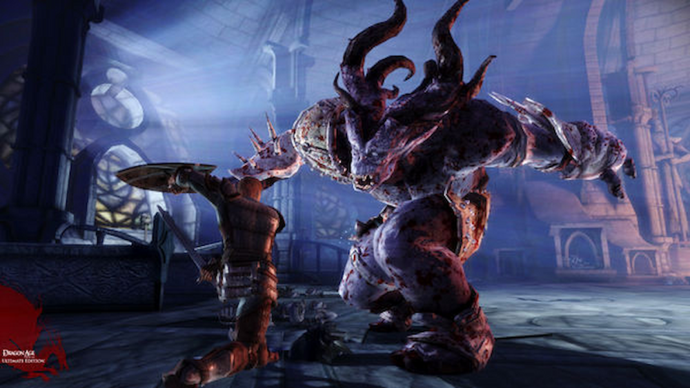 Imagery of the combat in Dragon Age Origins