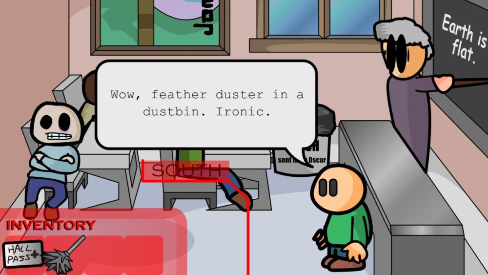 where to find the feather duster in riddle school