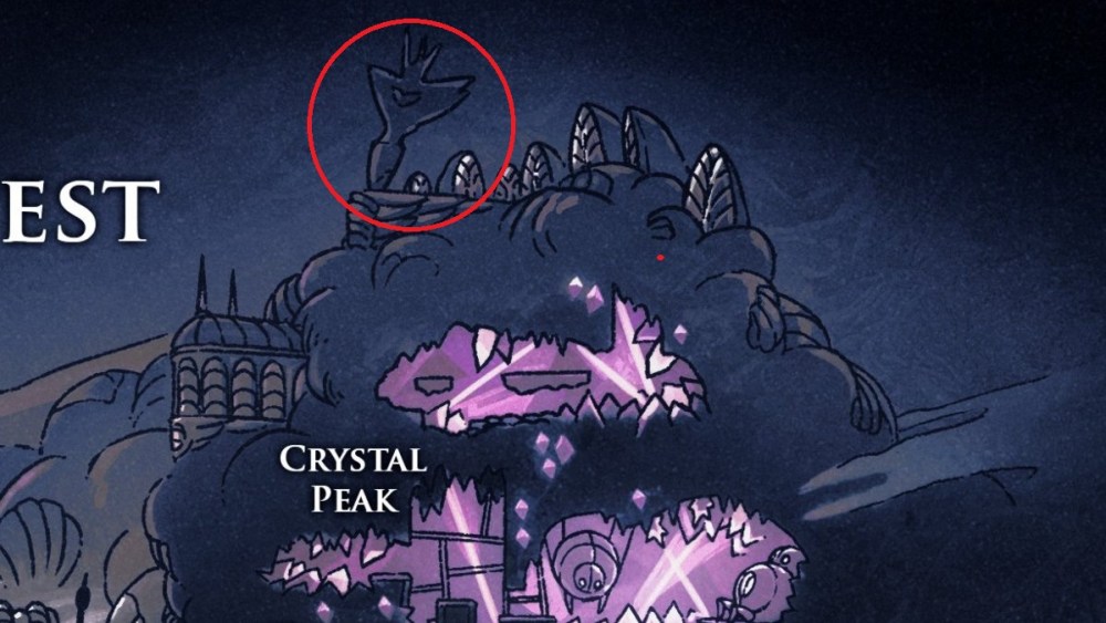 pale ore located in crystal peak in hollow knight