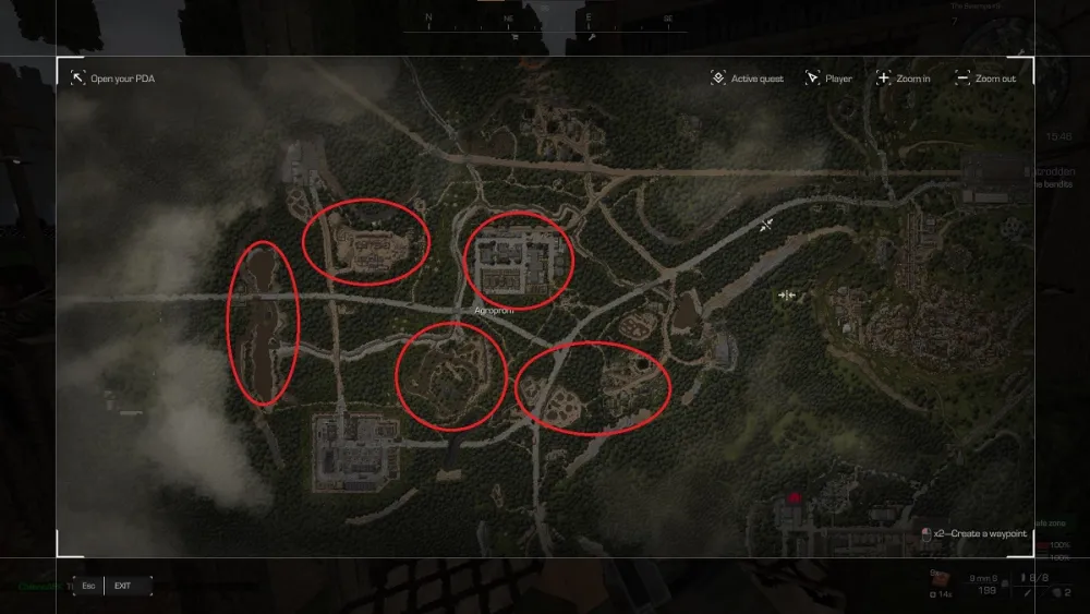 all locations for aluminum cable in stalcraft as a bandit