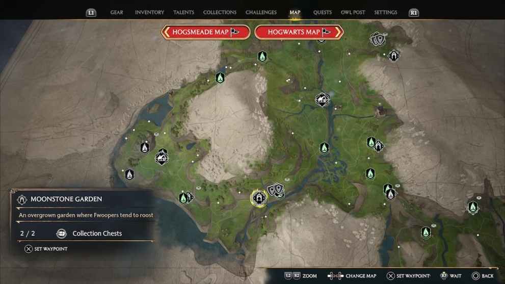 Moonstone Garden Feldcroft Region Location in Hogwarts Legacy