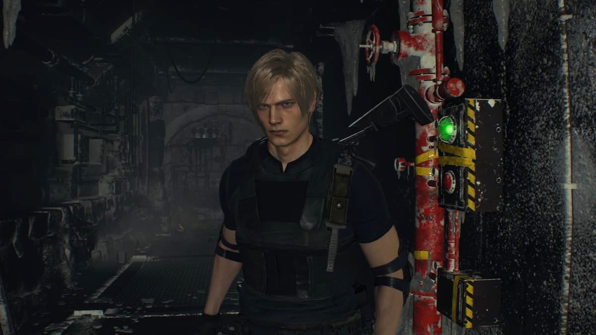 Leon in Resident Evil 4 Remake Chapter 10