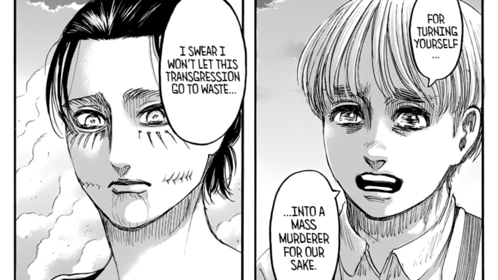 Attack on Titan Armin and Eren in Final Chapter.