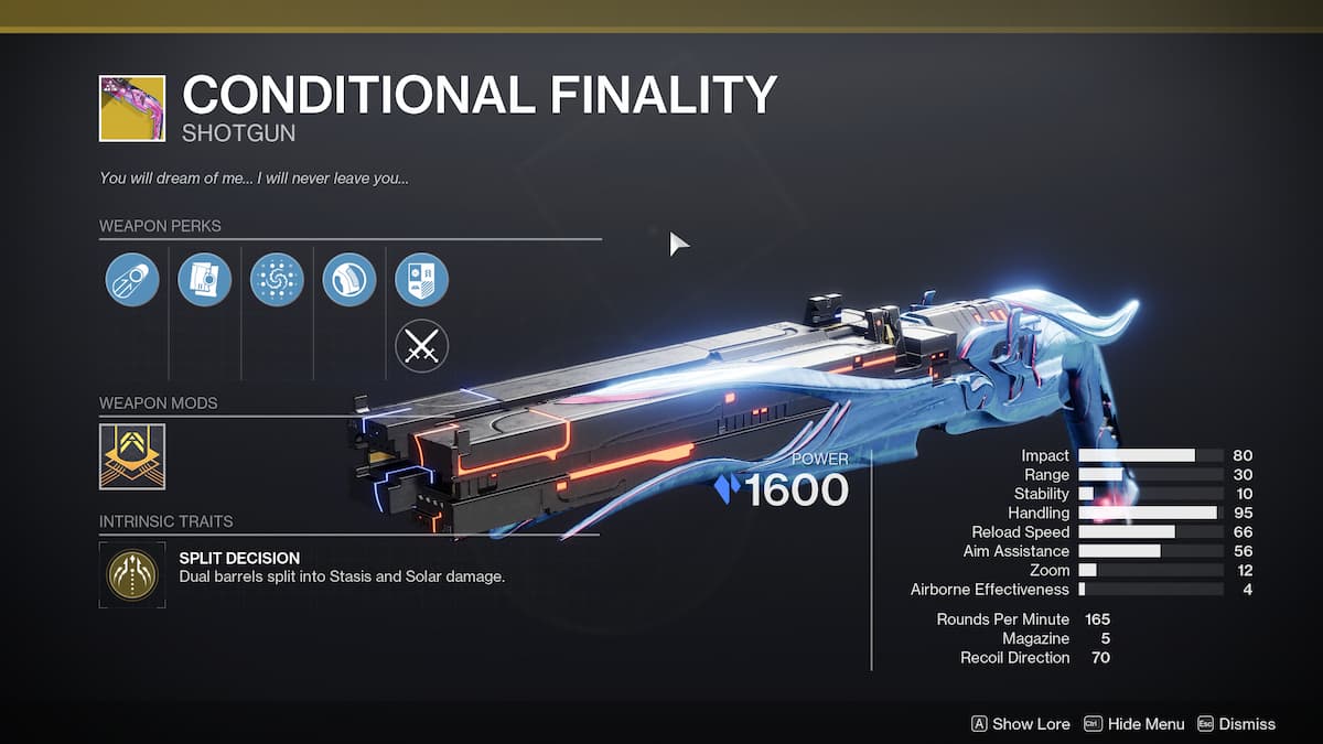 Destiny 2 Conditional Finality