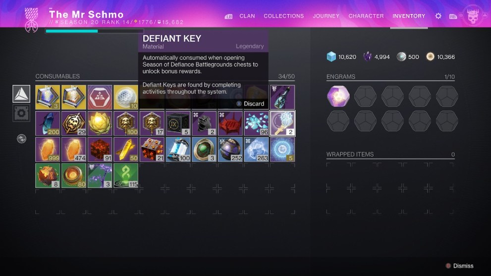How to Get Defiant Keys in Destiny 2 Season of Defiance - Twinfinite