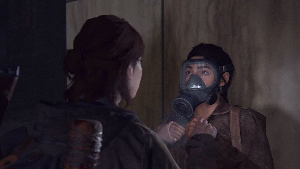 Ellie and Dina in The Last of Us Part II