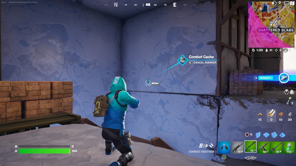 Combat cache in Fortnite