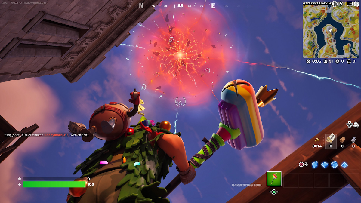 A Giant Red Rift Is Looming Over Fortnite's Island Ahead of Chapter 4 Season 2