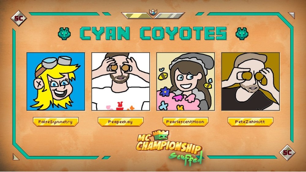 MC Championship Cyan Coyotes Team