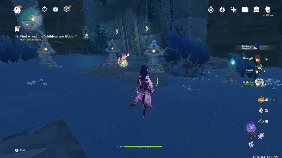 Genshin Impact Hanging Lights Puzzle.