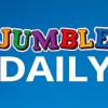 Jumble Daily on blue background