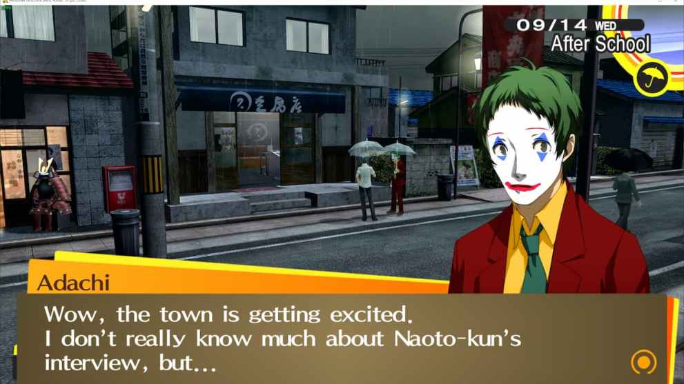 Joker Adachi mod for Persona 4 Golden