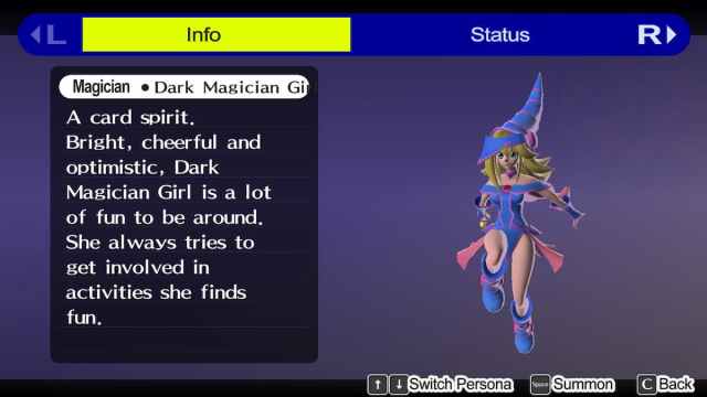 Dark Magician Girl mod for Persona 4 Golden