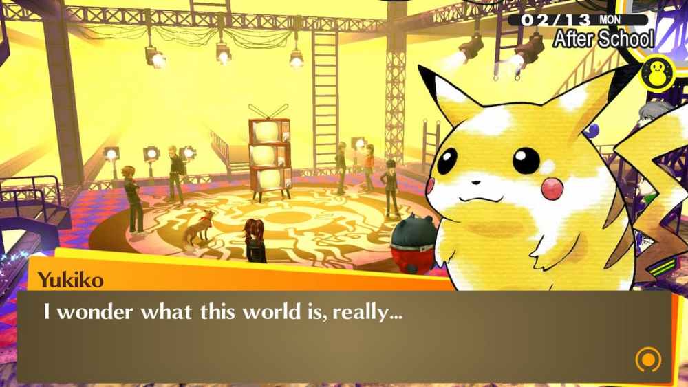 Pikachu in Persona 4 Golden mod
