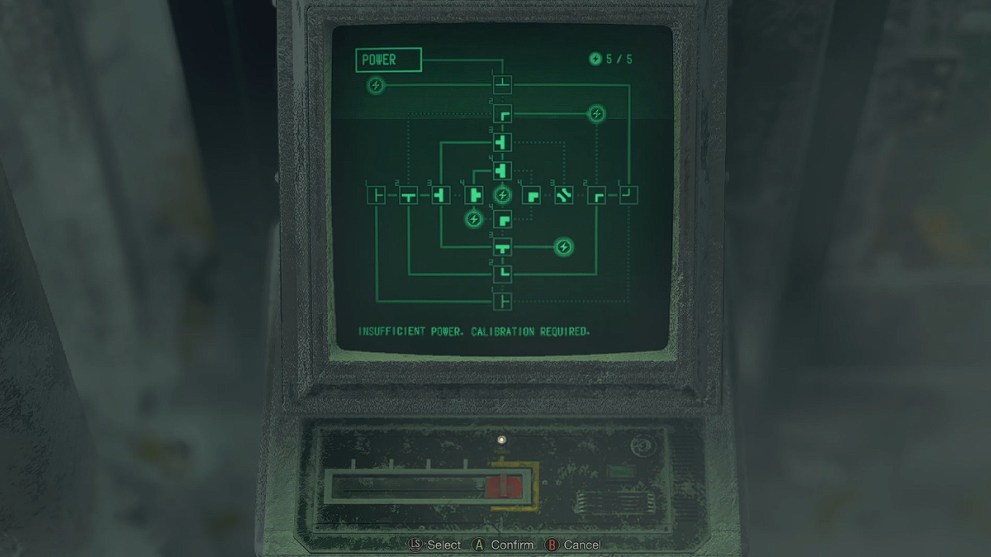 Resident Evil 4 Remake Reroute power puzzle in Freezer.