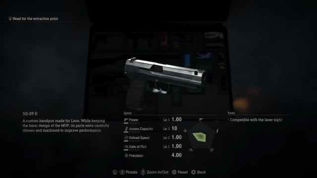 resident evil 4 remake starter handgun