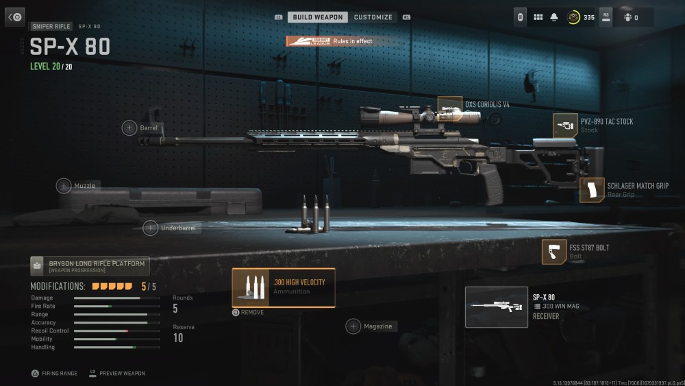 SP-X 80 Ranked Play Build in Modern Warfare 2 Gunsmith