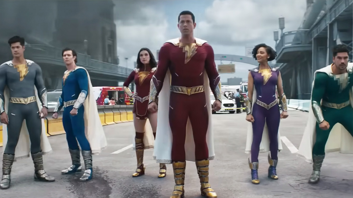 Shazam and the other heroes from Shazam! Fury of the Gods