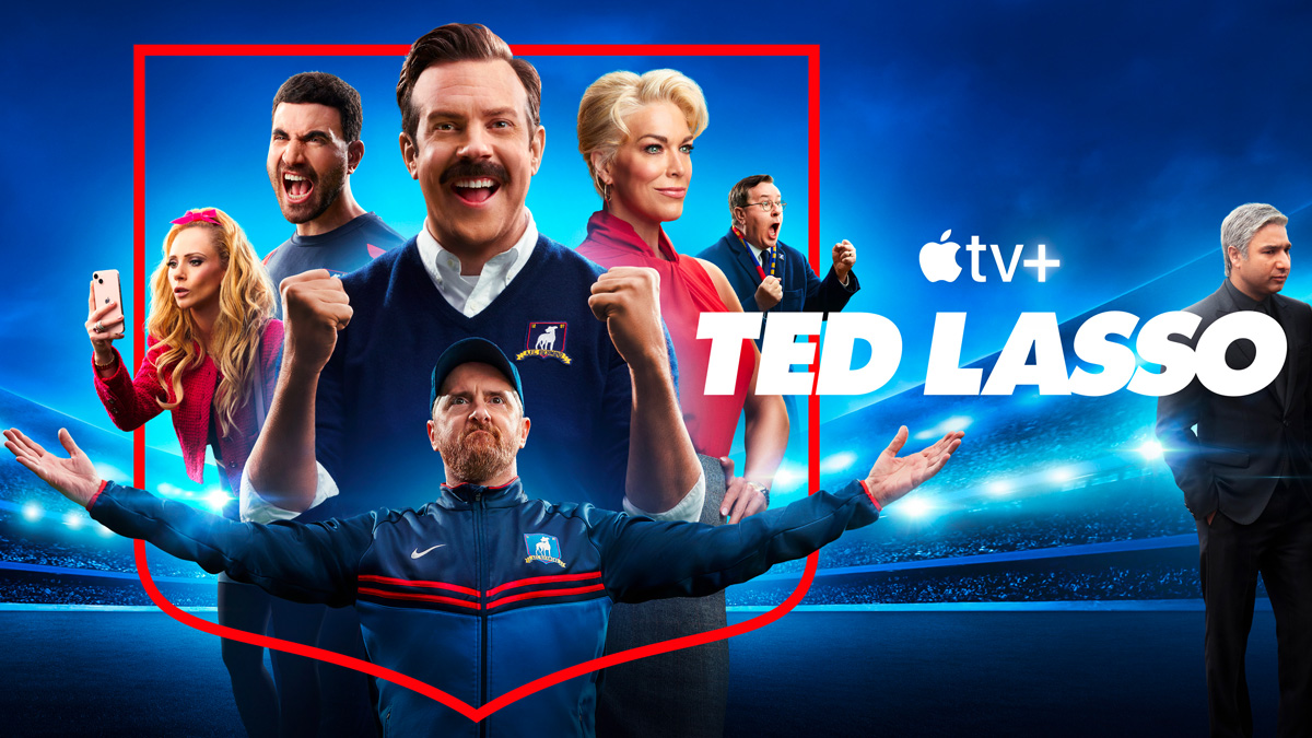 Ted Lasso characters in Apple TV+ image