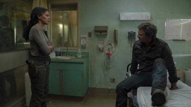 Joel and Marlene in HBO's The Last of Us Episode 9