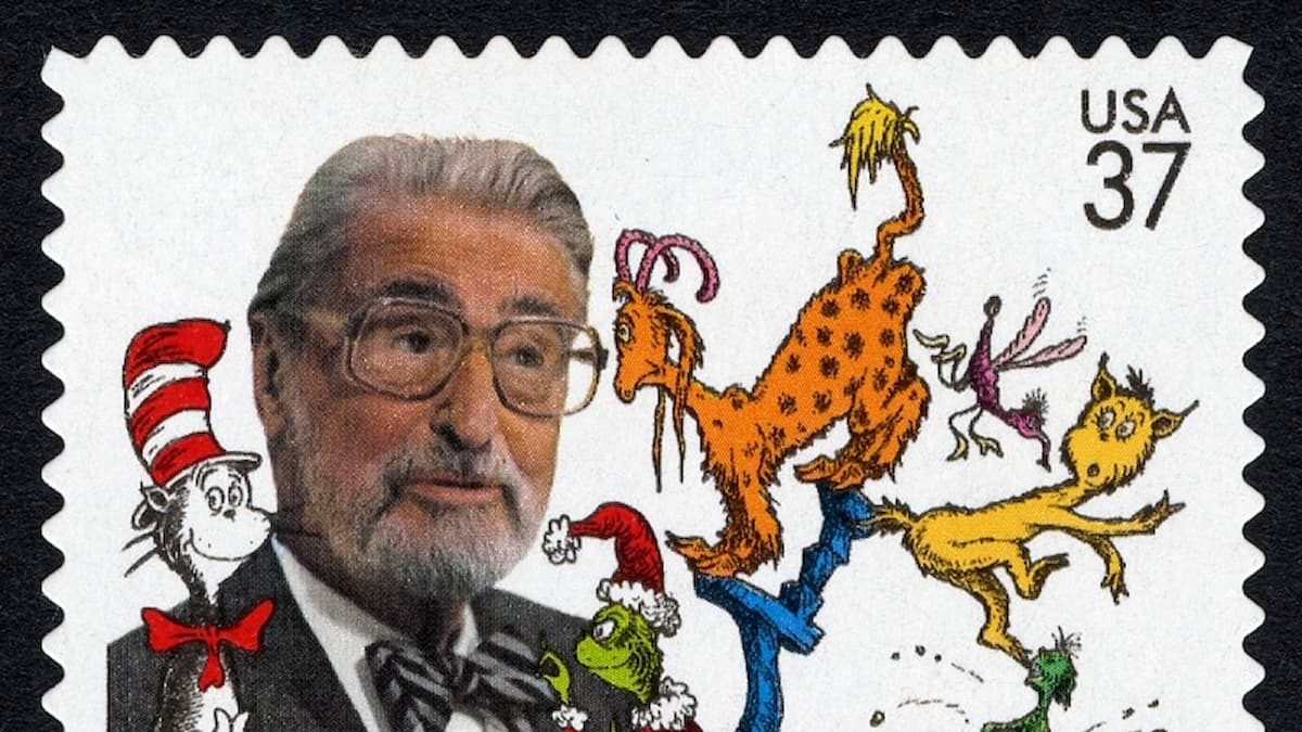 37-cent Theodor Seuss Geisel commemorative stamp