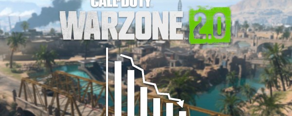 Warzone 2 logo and graph on Al Mazrah background