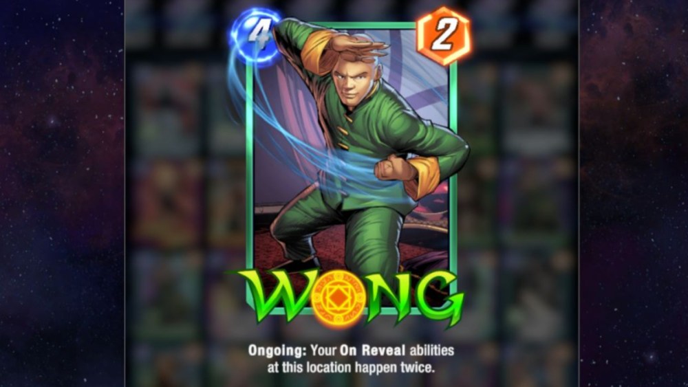 Wong card in Marvel Snap.