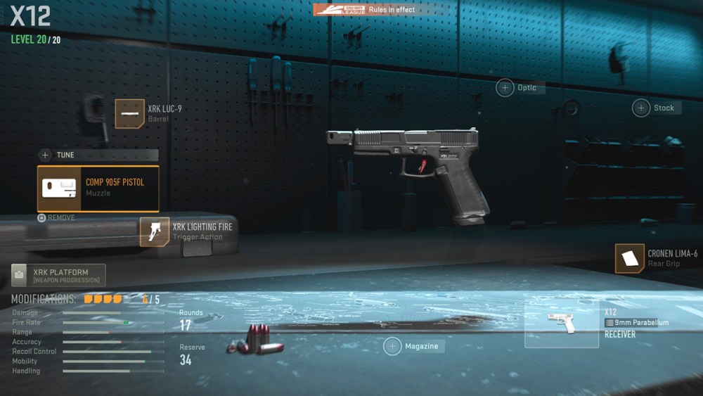 X12 in Modern Warfare 2 Gunsmith