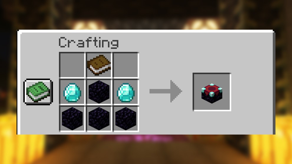 Making an enchantment table in Minecraft