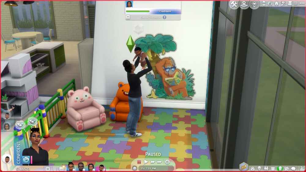 Interactions sociales familiales dans Les Sims 4 : Grandir ensemble