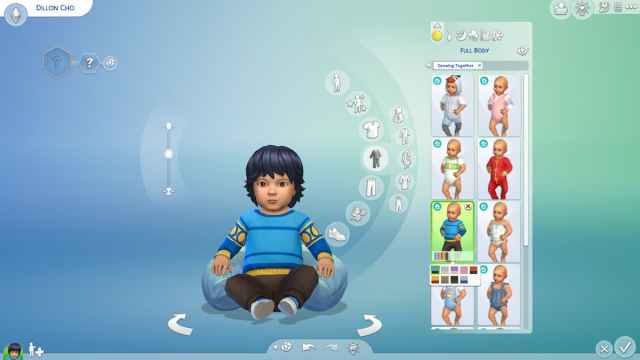 Customizing Infant in The Sims 4: Growing Together