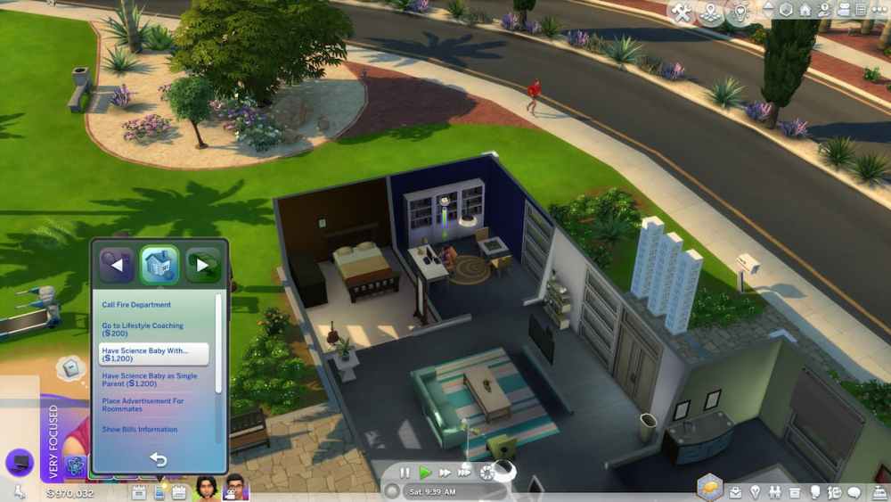 Science Baby Selection in The Sims 4 Home App