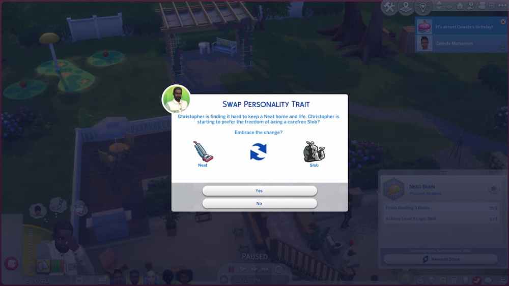 Converting Personality Trait in The Sims 4