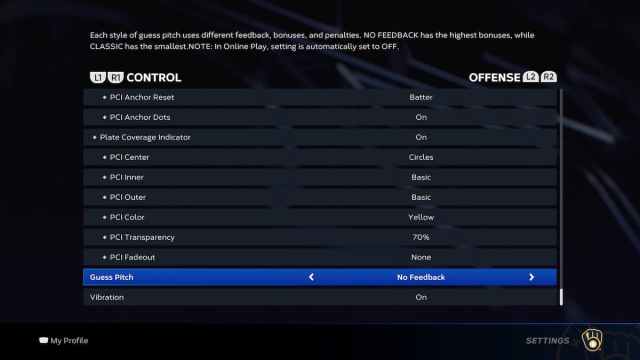 The Hitting Options in MLB The Show 23.