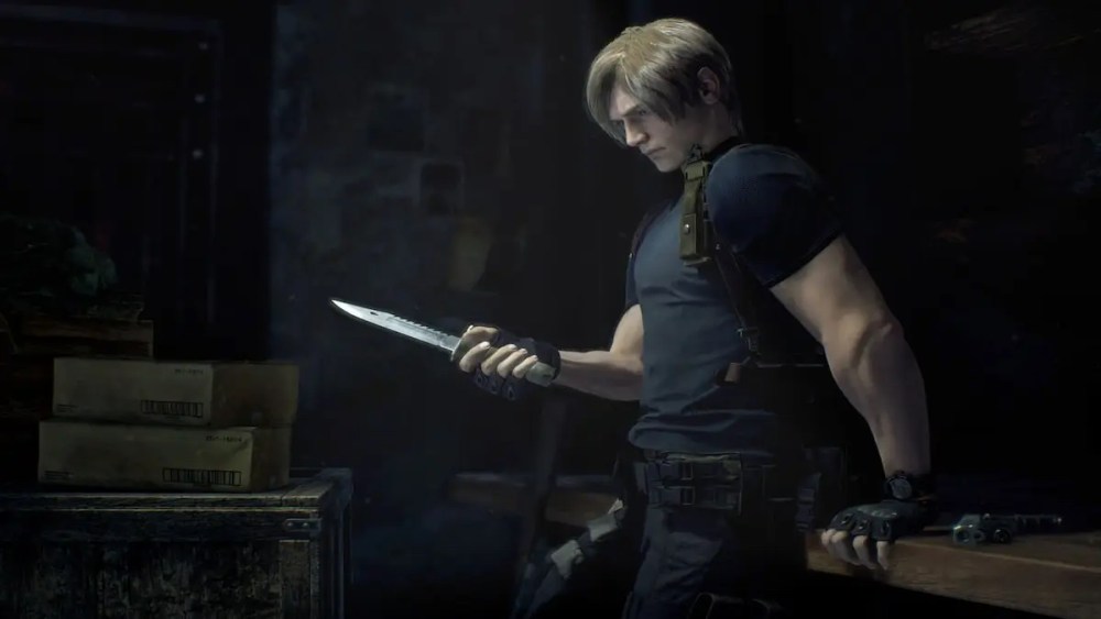 Resident Evil 4 Remake how to use the knife weapon.