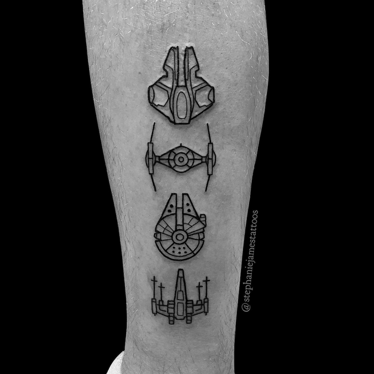 Minimalist star wars walk in was fun starwars tattoo minimal  nerdtattoo  Star wars tattoo Small tattoos for guys Tattoos
