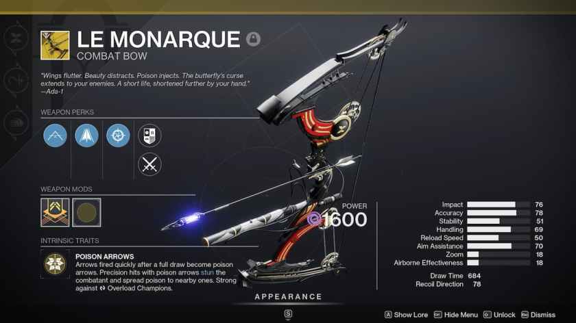 Le Monarque (Combat Bow)
