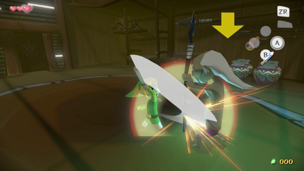 wind waker hd combat