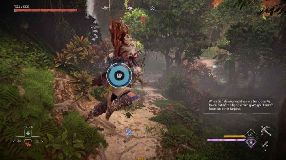 Performing the Grapple Strike in Horizon Forbidden West: Burning Shores