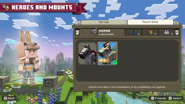 Minecraft Legends Deluxe Horse Skin