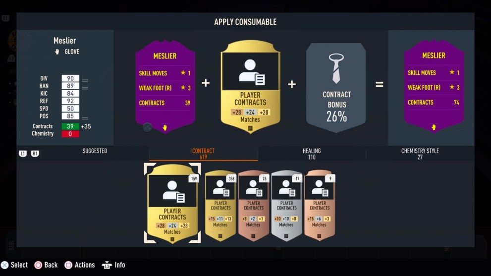 FIFA 23 Contracts Screengrab