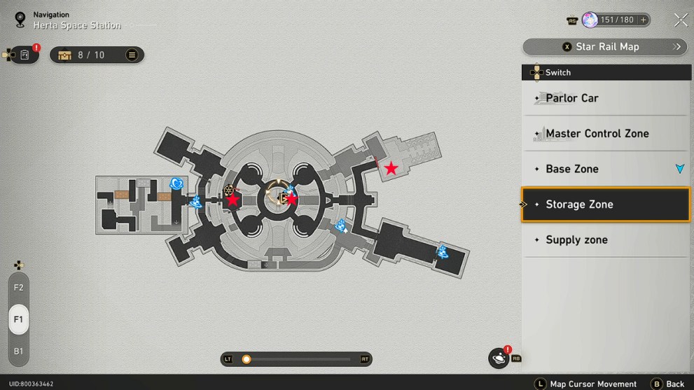 Storage Zone First Floor Memory Bubble Locations Honkai: Star Rail.
