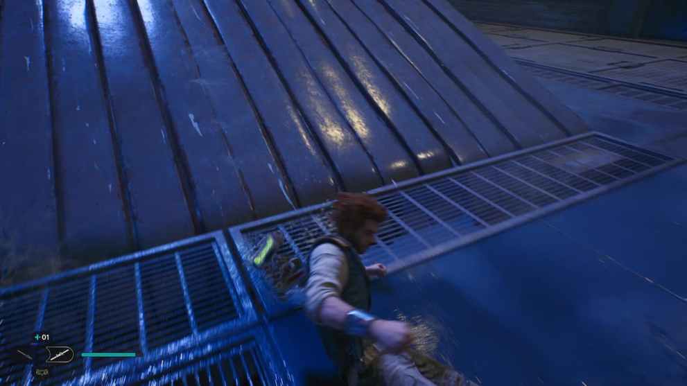 How to get past the flowing water obstacle in Jedi Survivor
