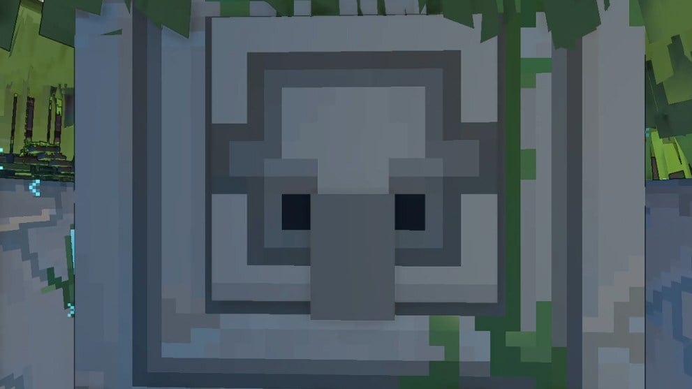 Minecraft Legends First of Stone's face.