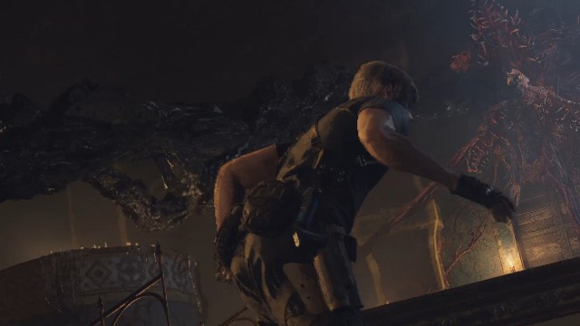 Resident Evil 4 Remake Ramon's Acid Attack.