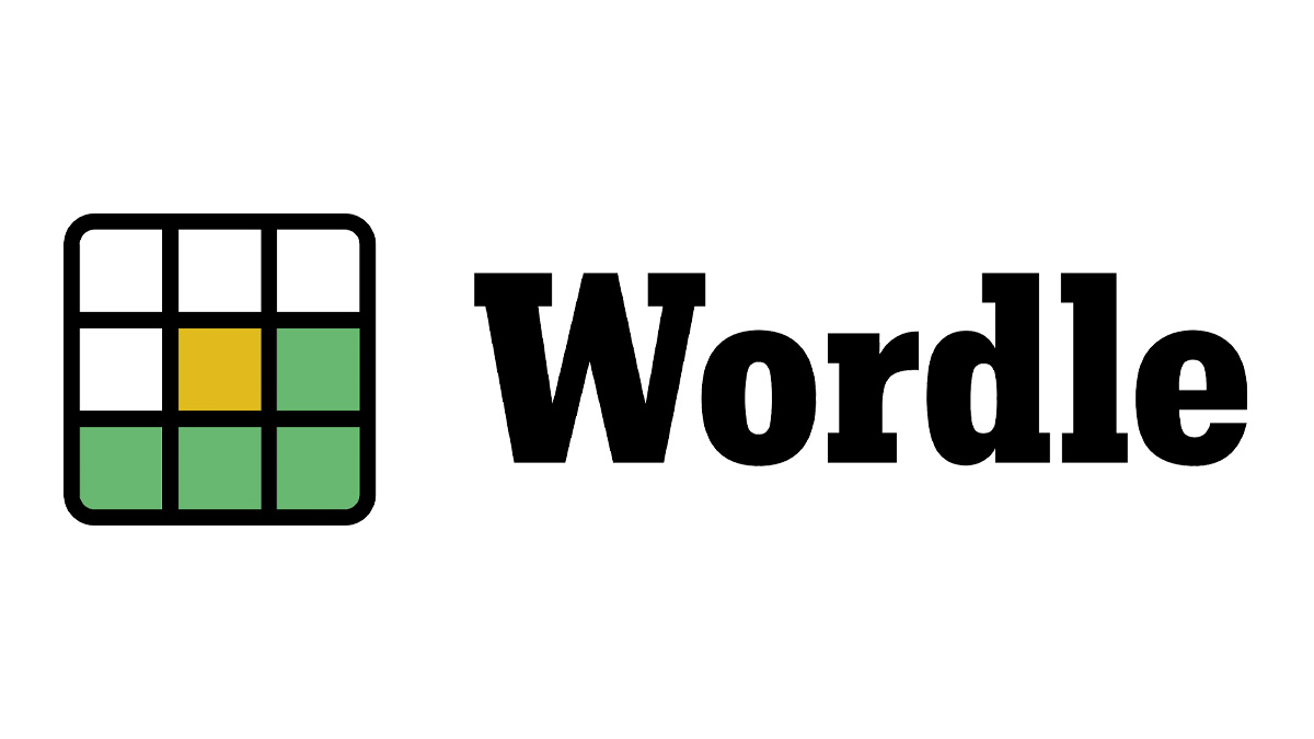 Wordle Logo and Grid on White Background